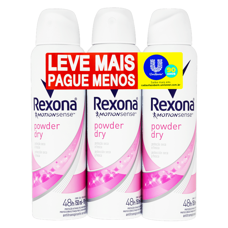 Pack-Antitranspirante-Aerossol-Powder-Dry-Rexona-Motionsense-3-Unidades-150ml-Cada-Leve-Mais-Pague-Menos