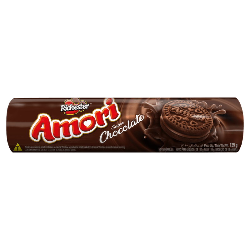 Biscoito-Chocolate-Recheio-Chocolate-Richester-Amori-Pacote-125g