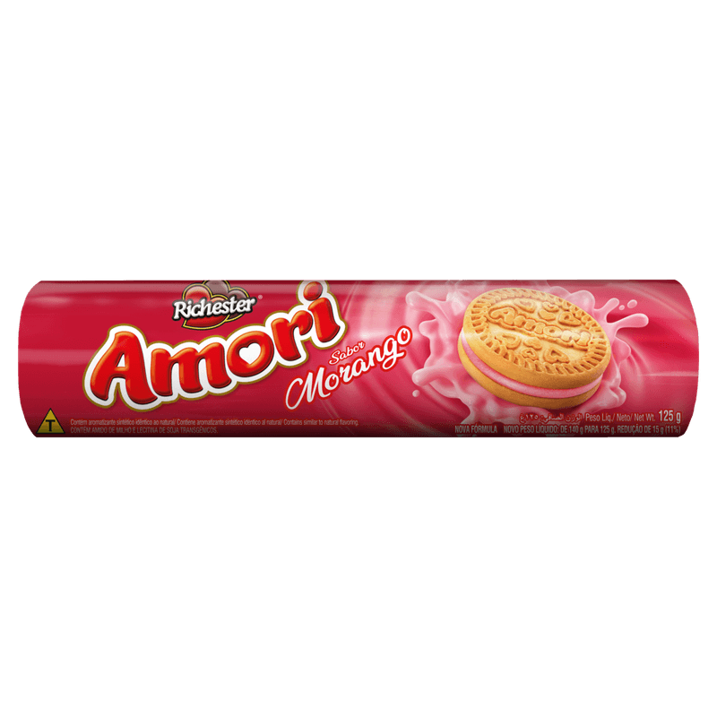 Biscoito-Recheio-Morango-Richester-Amori-Pacote-125g
