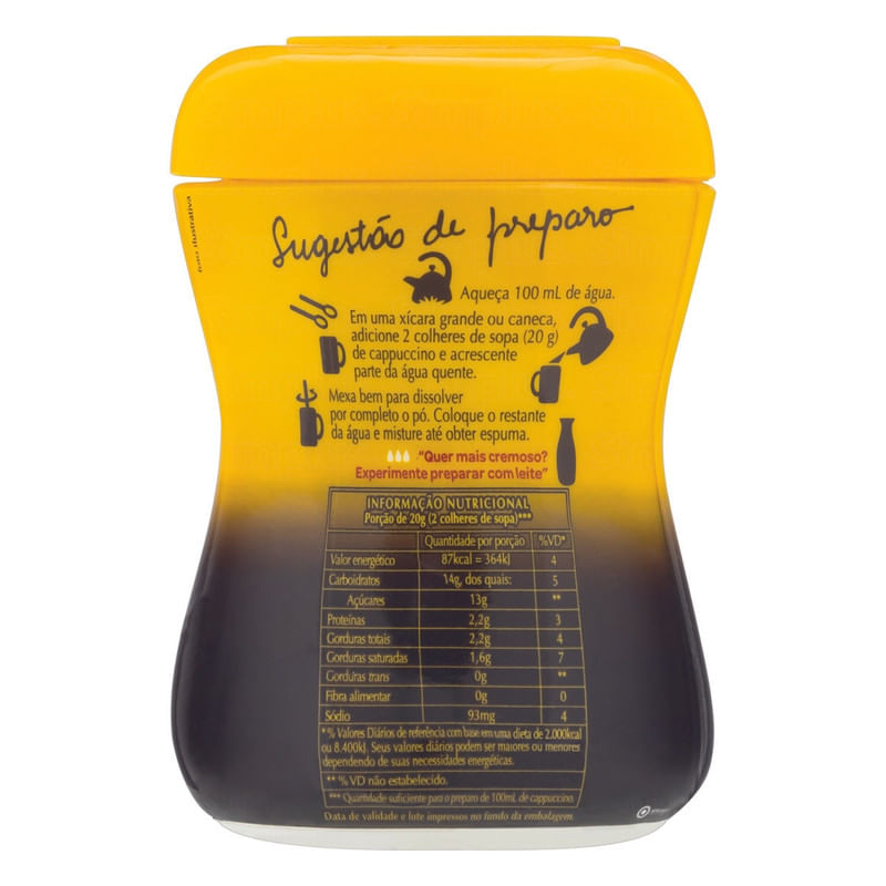 Cappuccino-Soluvel-Classic-3-Coracoes-Pote-200g