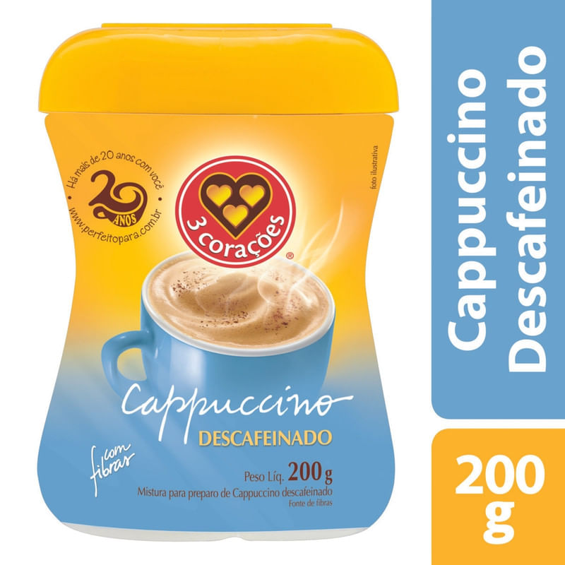Cappuccino-Soluvel-Descafeinado-3-Coracoes-Pote-200g