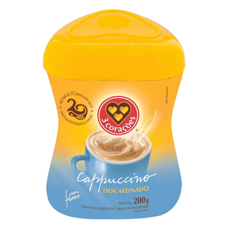 Cappuccino-Soluvel-Descafeinado-3-Coracoes-Pote-200g