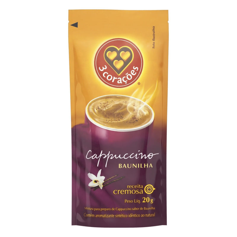 Cappuccino-Soluvel-Baunilha-3-Coracoes-Sache-20g