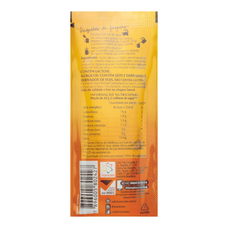 Cappuccino-Soluvel-Canela-3-Coracoes-Sache-20g
