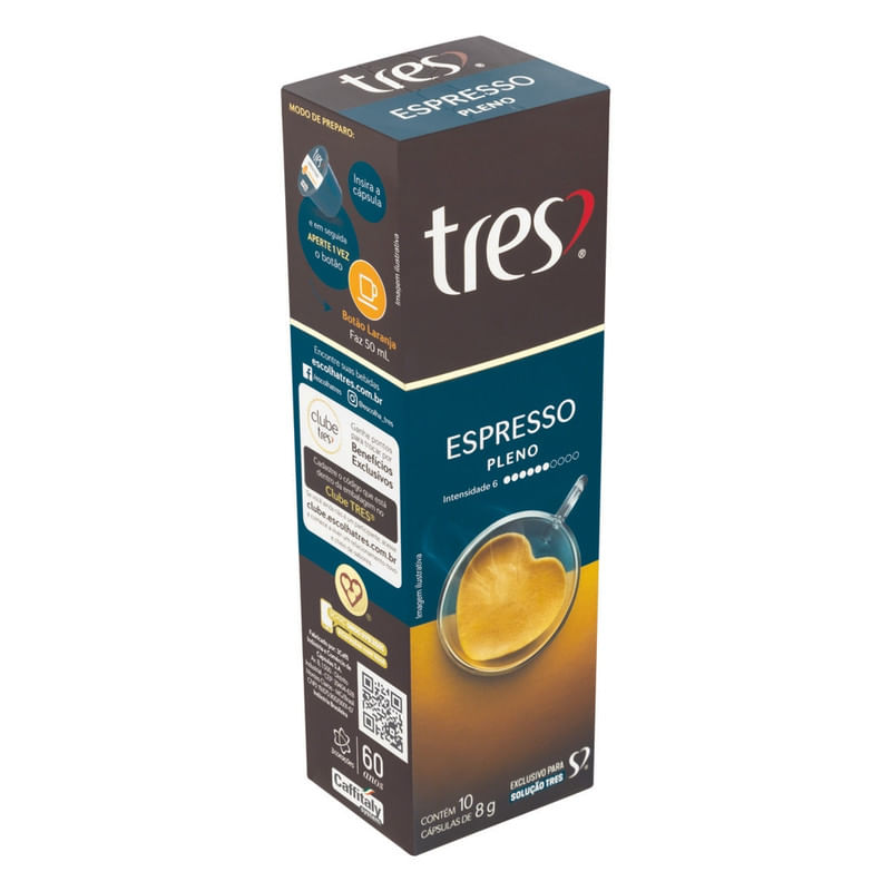 Cafe-em-Capsula-Espresso-Pleno-Tres-Caixa-com-10-Capsulas