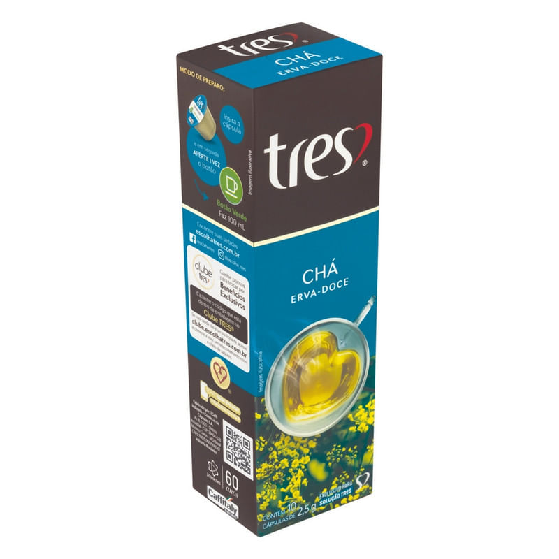 Cha-em-Capsula-Erva-Doce-Tres-25g-com-10-Unidades