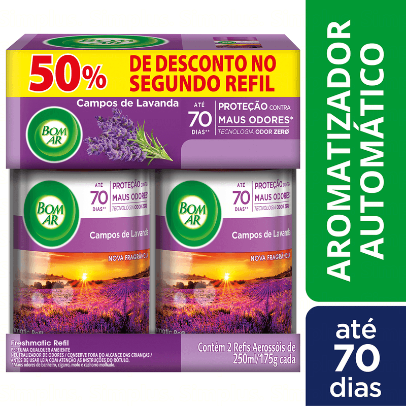 Pack-Odorizador-de-Ambiente-Automatico-Lavanda-Freshmatic-Bom-Ar-Air-Wick-2-Unidades-250ml-Cada