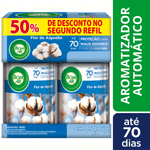 Pack-Neutralizador-de-Odores-Flor-de-Algodao-Freshmatic-Bom-Ar-Frasco-2-Unidades-250ml-Cada-Gratis-50--de-Desconto-no-Segundo-Refil