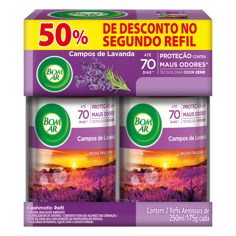 Pack-Odorizador-de-Ambiente-Automatico-Lavanda-Freshmatic-Bom-Ar-Air-Wick-2-Unidades-250ml-Cada