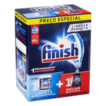 Kit-Detergente-em-Po-Power-Powder-Advanced-450g---Secante-Abrilhantador-para-Maquina-de-Lavar-Loucas-250ml-Finish-Caixa-2-Unidades