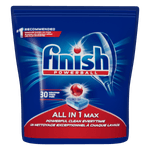 Detergente-Tablete-para-Maquina-de-Lavar-Loucas-Finish-Powerball-All-In-1-Max-Pacote-510g-com-30-Unidades