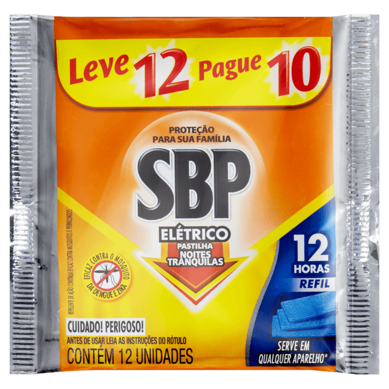 Repelente-Eletrico-Pastilha-SBP-Pacote-Leve-12-Pague-10-Unidades-Refil