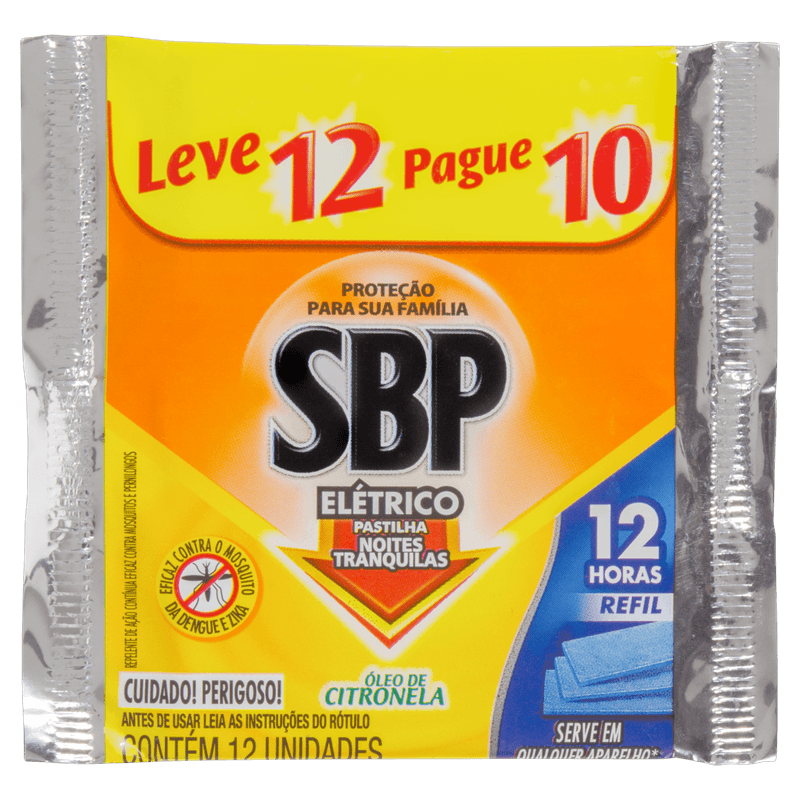 Repelente-Eletrico-Pastilha-Oleo-de-Citronela-SBP-Noites-Tranquilas-Pacote-Leve-10-Pague-12-Unidades-Refil