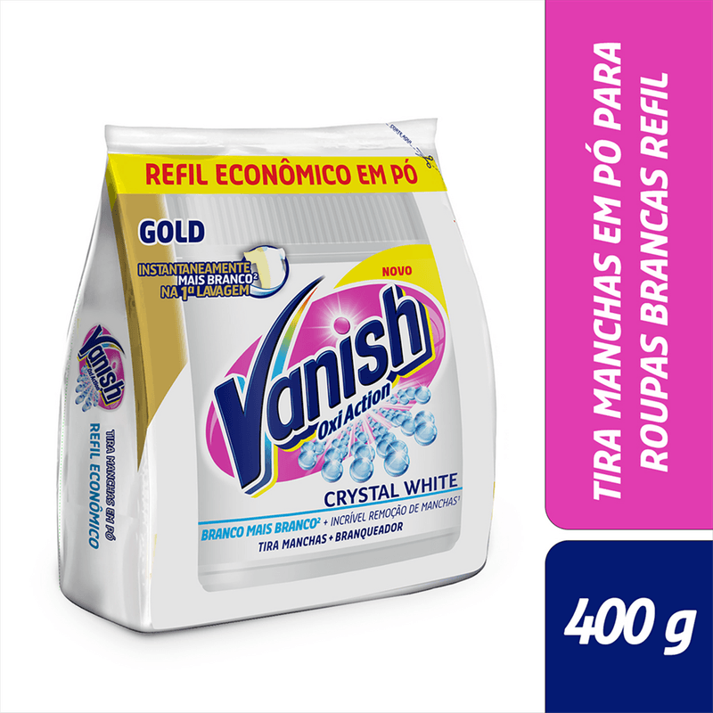 Tira-Manchas-em-Po-Branqueador-Vanish-Oxi-Action-Crystal-White-400g-Refil-Economico