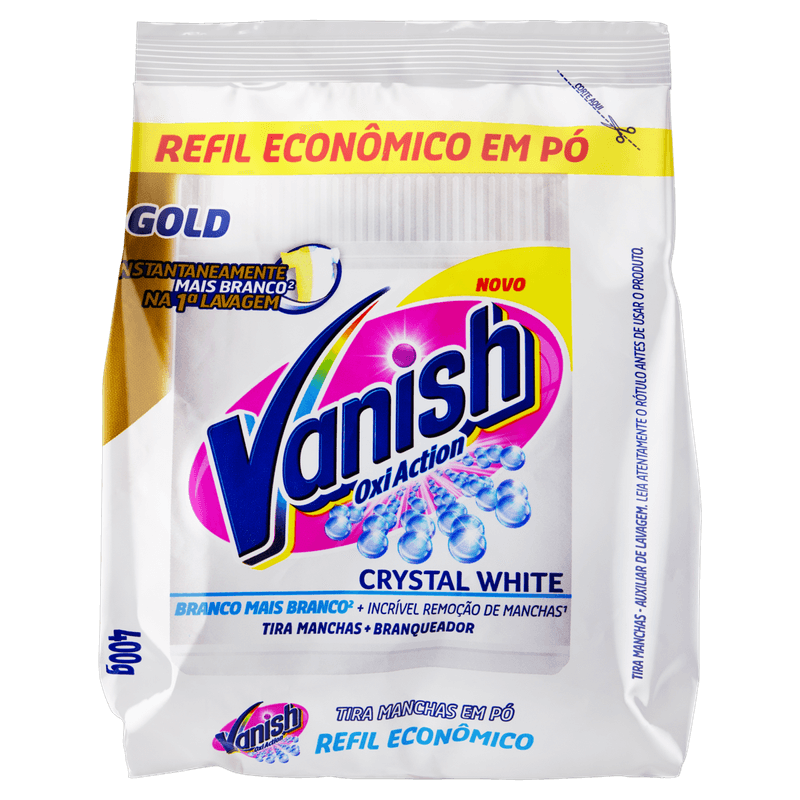 Tira-Manchas-em-Po-Branqueador-Vanish-Oxi-Action-Crystal-White-400g-Refil-Economico