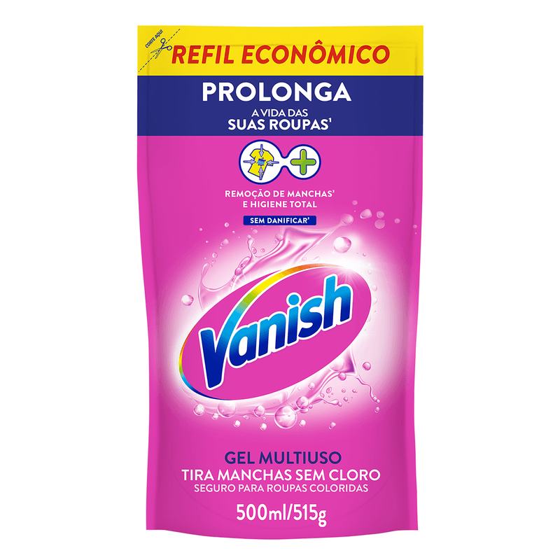 Tira-Manchas-Gel-Multiuso-sem-Cloro-Vanish-Pink-Sache-500ml-Refil