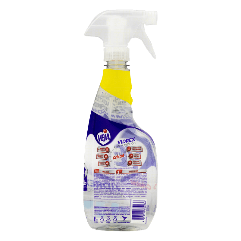 Limpa-Vidro-Liquido-Cristal-Veja-Vidrex-500ml-Borrifador