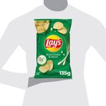Batata-Frita-Lisa-Sour-Cream-Creme-Sabor-Cebola-Lay-s-Pacote-135g