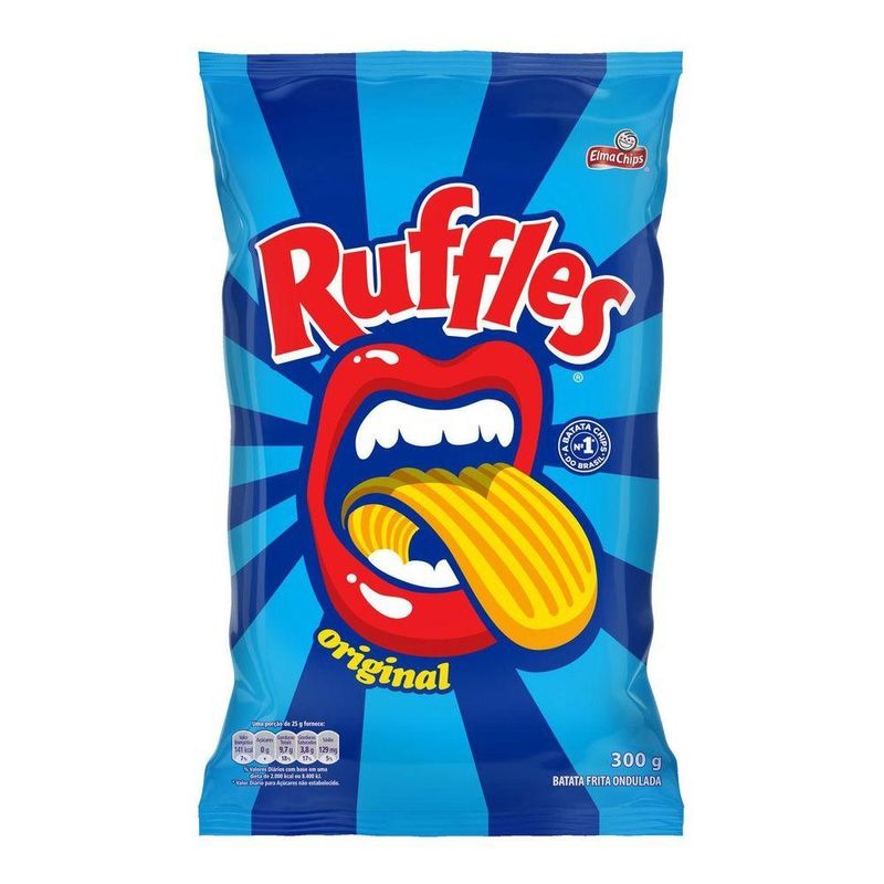 Batata-Frita-Ondulada-Original-Elma-Chips-Ruffles-Pacote-300g-Embalagem-Economica