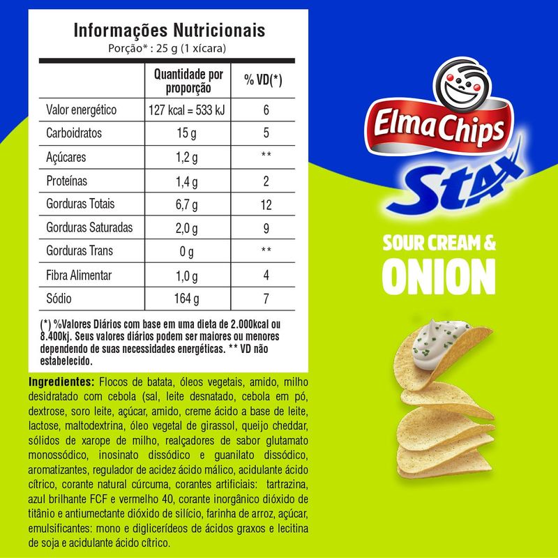 Batata-Chips-de-Cebola-Stax-Elma-Chips-Pote-156g
