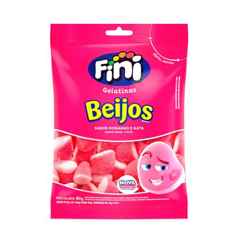 Bala-de-Gelatina-Morango-Beijos-Fini-100g