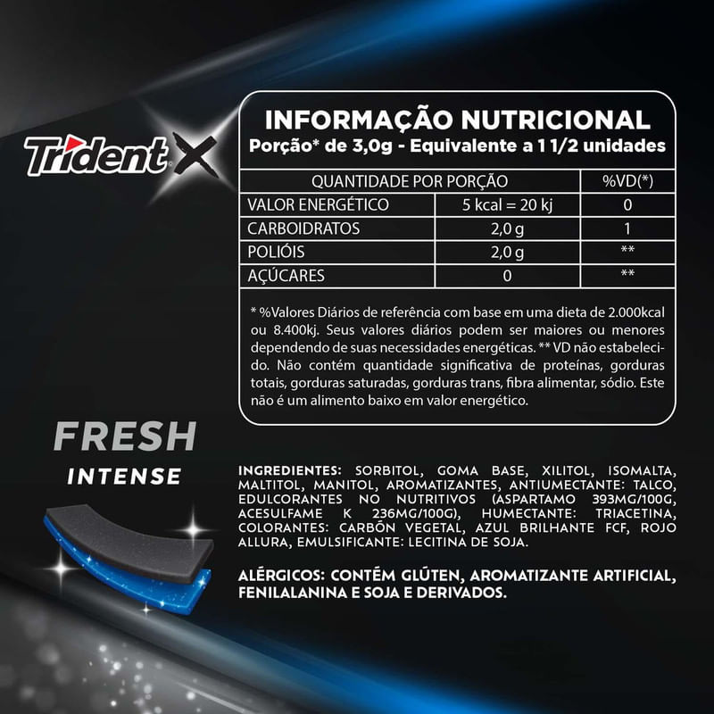 Goma-de-Mascar-Menta-Forte-Zero-Acucar-Trident-Xfresh-Envelope-252g