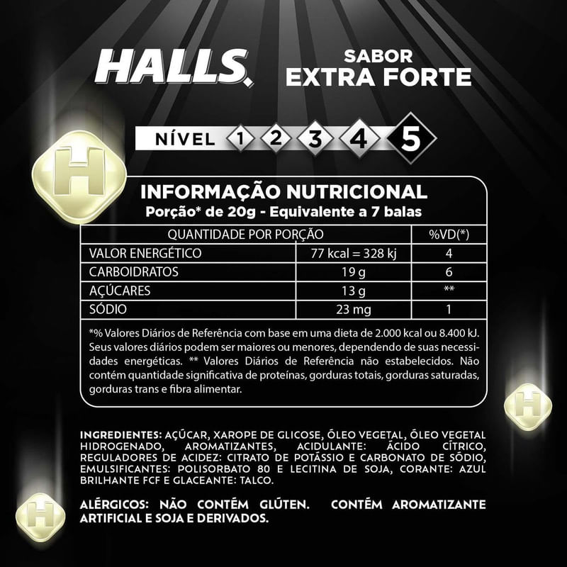 Bala-Mentol-Extra-Forte-Halls-275g