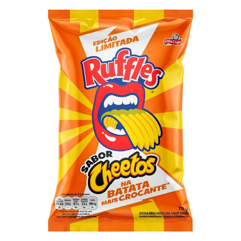 Batata-Frita-Ondulada-Ruffles-Cheetos-Elma-Chips-Pacote-70g