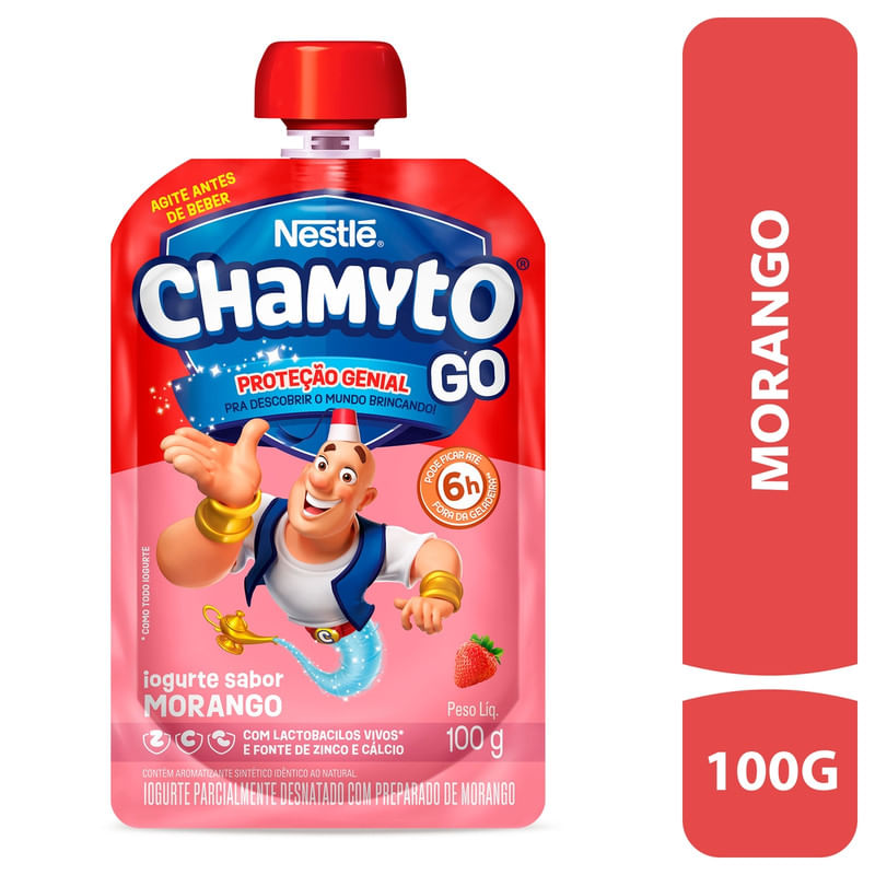 Iogurte-Desnatado-Morango-Chamyto-Go-Nestle-Squeeze-100g