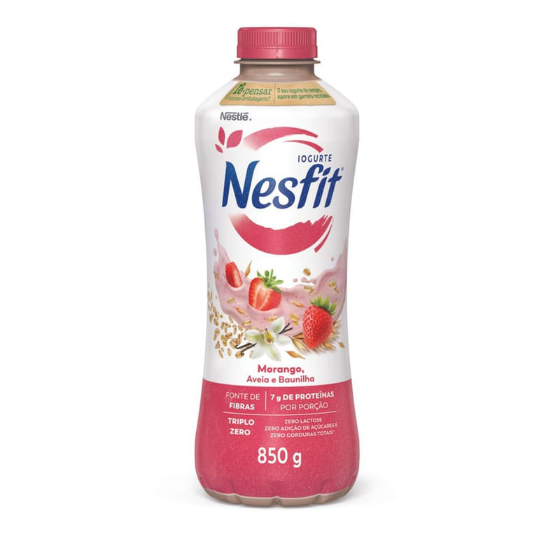 Iogurte-Desnatado-Morango-Aveia-e-Baunilha-Zero-Lactose-Nesfit-Nestle-Garrafa-850g