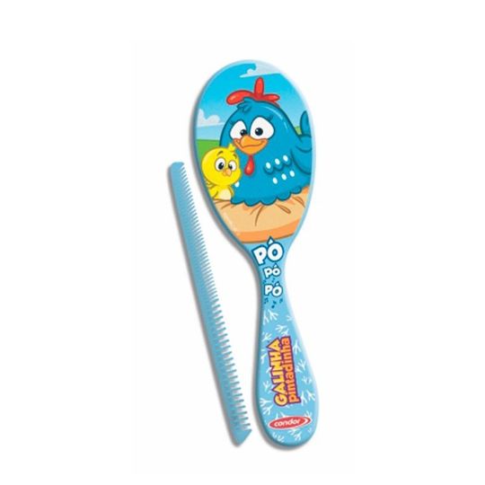 Kit-Escova-e-Pente-de-Cabelo-Galinha-Pintadinha-Item-Sortido-Condor