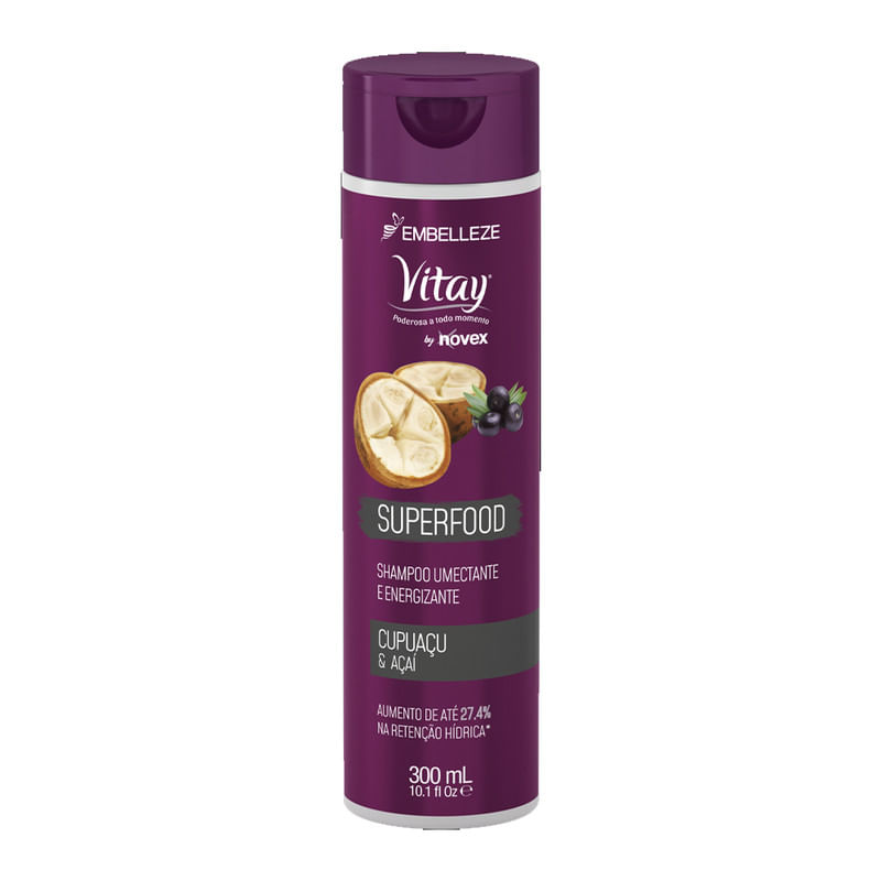Shampoo-Umectante-e-Energizante-Cupuacu-e-Acai-Vitay-Embelleze-Frasco-300ml