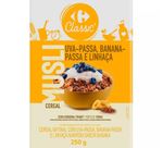 Cereal-Matinal-Uva-Passa-Banana-Passa-e-Linhaca-Musli-Carrefour-Caixa-250g