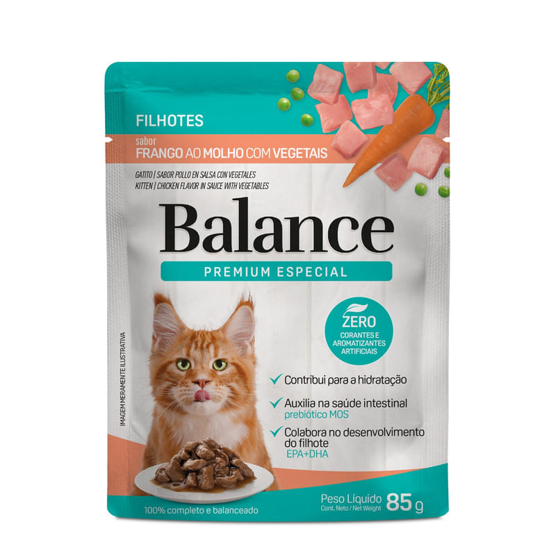 Racao-para-Gatos-Filhotes-Frango-ao-Molho-Balance-Sache-85g-