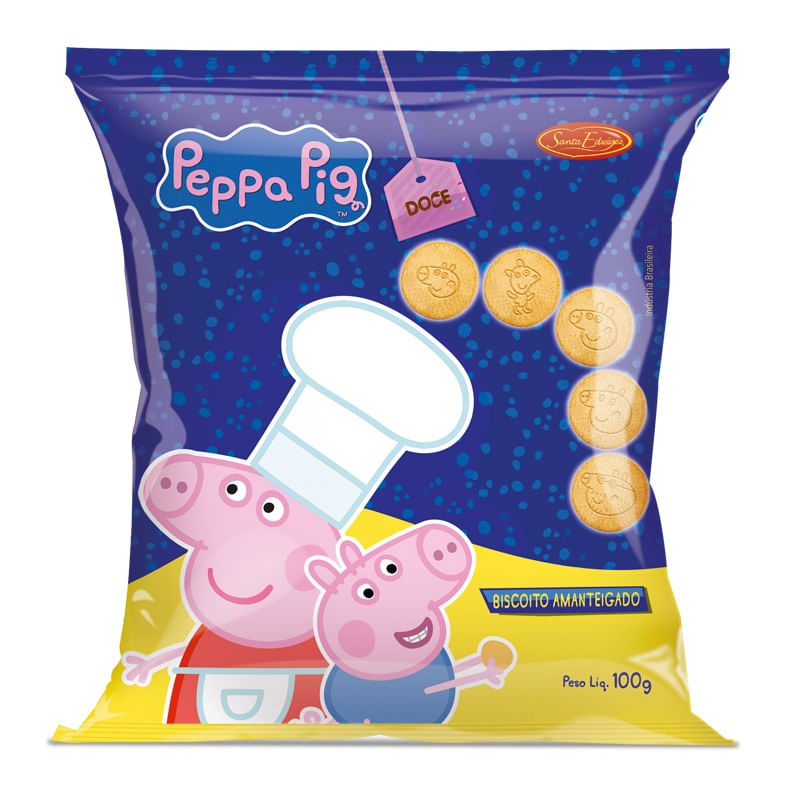 Biscoito-Amanteigado-Peppa-Pig-Santa-Edwiges-Pacote-100g