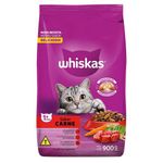 Racao-Seca-para-Gatos-Adultos-Carne-Whiskas-Pacote-900g