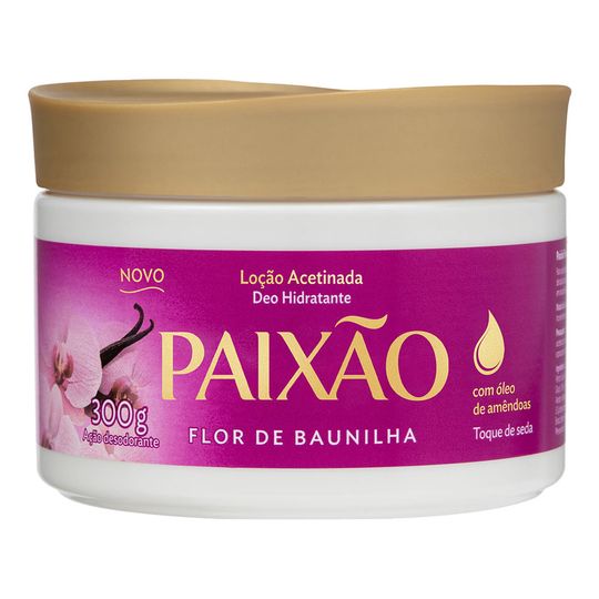 Locao-Hidratante-Acetinada-Flor-de-Baunilha-Paixao-300g