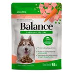 Racao-Umida-para-Caes-Adultos-Frango-e-Vegetais-ao-Molho-Premium-Especial-Balance-Sache-85g