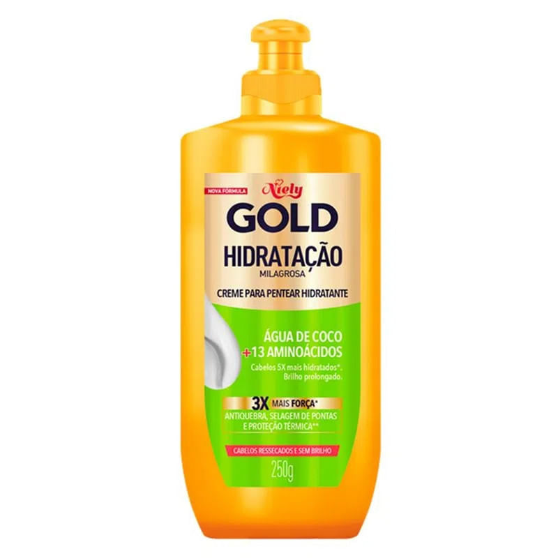 Creme-para-Pentear-Hidratacao-Milagrosa-Agua-de-Coco-Niely-Gold-Frasco-250g