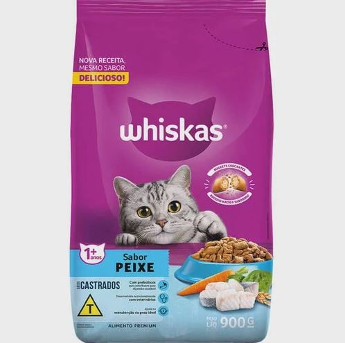 Racao-Seca-para-Gatos-Castrados-Peixe-Whiskas-Pacote-900g