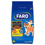 Racao-Seca-Para-Caes-Filhotes-Cozidinho-de-Carne-Figado-e-Frango-Faro-Pacote-1kg
