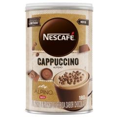 Cappuccino-Soluvel-com-Alpino-Nescafe-Lata-180g