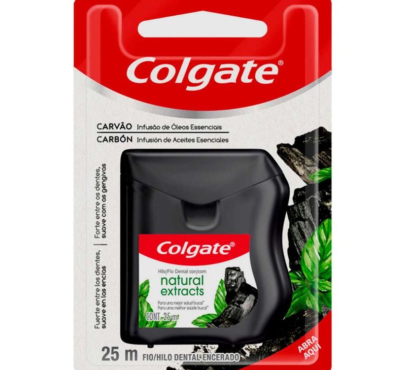 Fio-Dental-Natural-Extracts-Carvao-Colgate-25m
