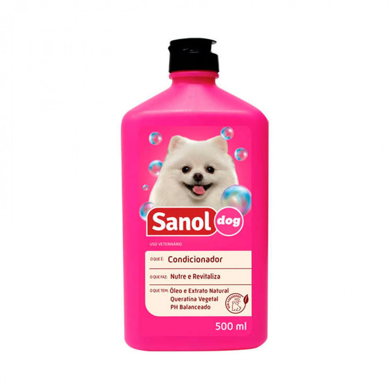 Condicionador-para-Cachorro-Neutro-Nutre-e-Revitaliza-Sanol-Dog-Frasco-500ml
