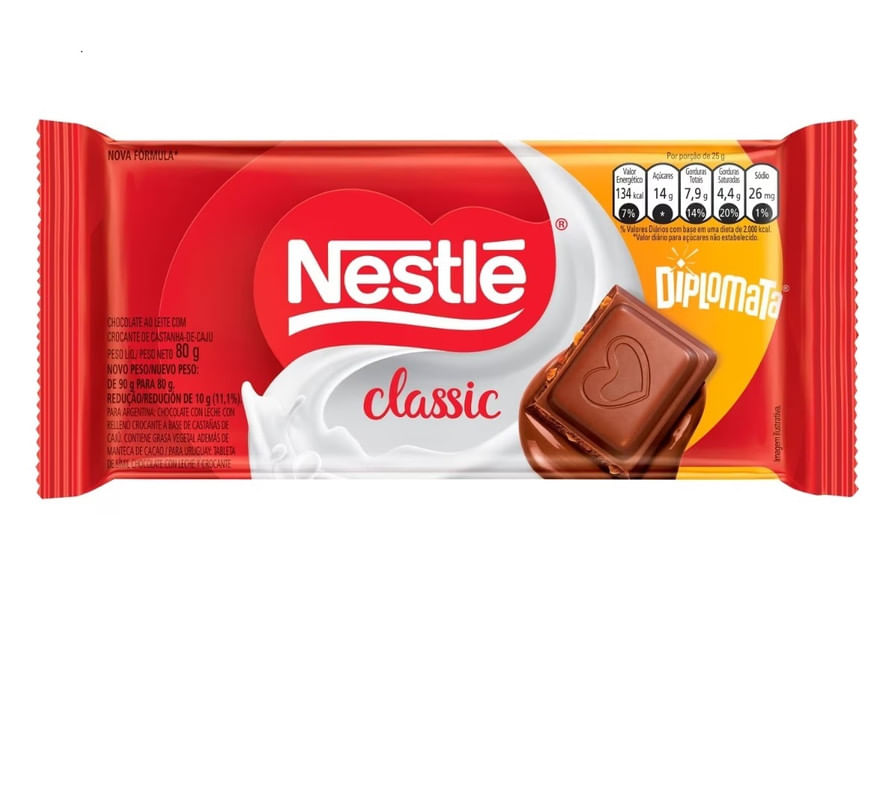 Chocolate Classic Nestlé Diplomata 80g