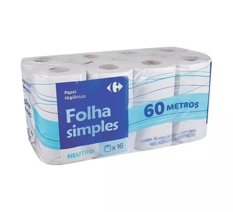 Papel-Higienico-Folha-Simples-Neutro-Carrefour-Pacote-16-Unidades