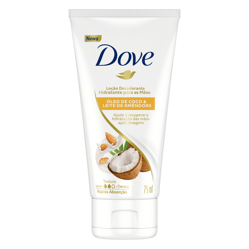 Hidratante-para-as-Maos-Oleo-de-coco---Leite-de-Amendoas-Dove-Bisnaga-75ml