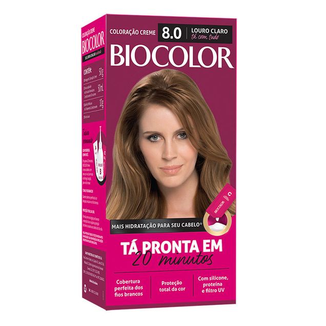 Tinta-Capilar-Louro-Claro-8.0Coloracao-Creme-Biocolor