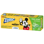 Saco-Hermetico-Pequeno-Mickey-e-Amigos-Ziploc-Caixa-25-Unidades