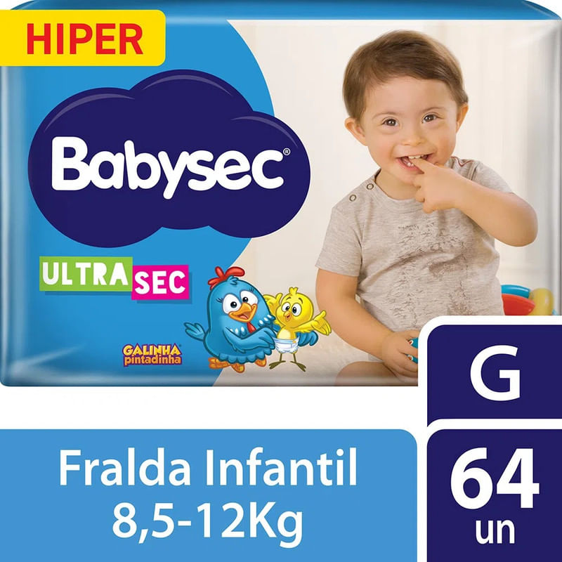 Fralda-Descartavel-Ultra-Sec-Galinha-Pintadinha-G-Babysec-Pacote-com-64-Unidades